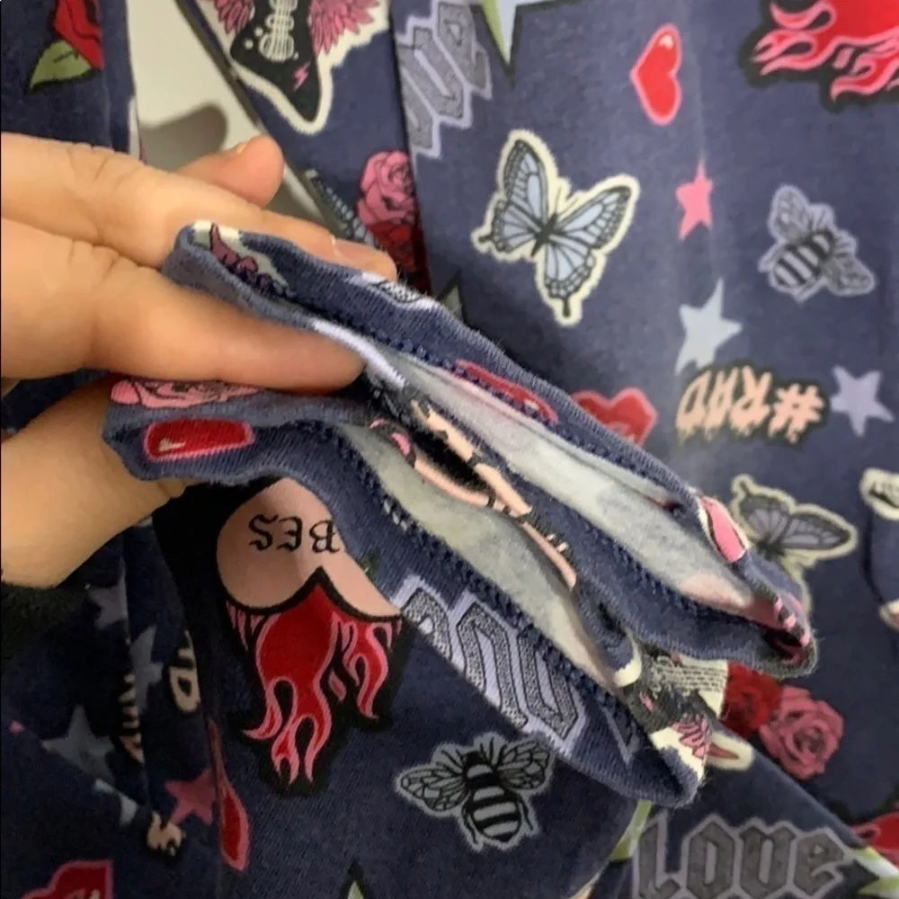 Children’s Place Rock Star all over print legging kids large girls active